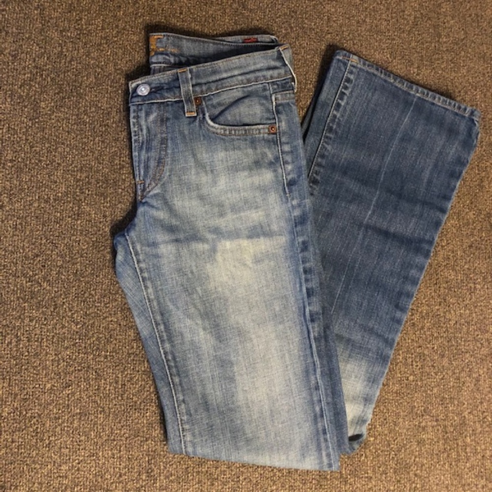 Seven for All Mankind Faded Blue Jeans